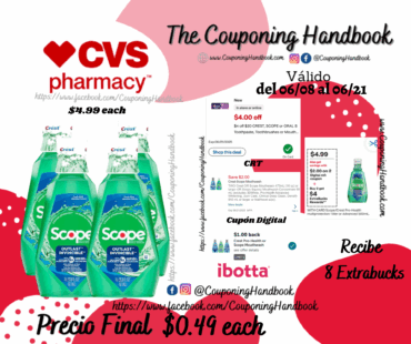 Scope Outlast Mouthwash, Mint por $0.49