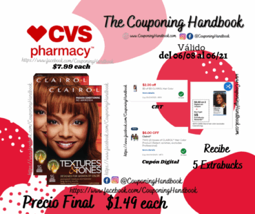 Clairol Professional Textures & Tones Hair Color por $1.49