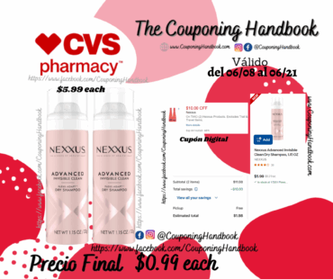 Nexxus Advanced Invisible Clean Dry Shampoo, 1.15 OZ por $0.99