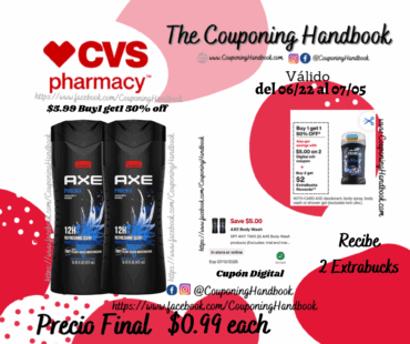 AXE Body Wash for Men, 16 OZ por $0.99