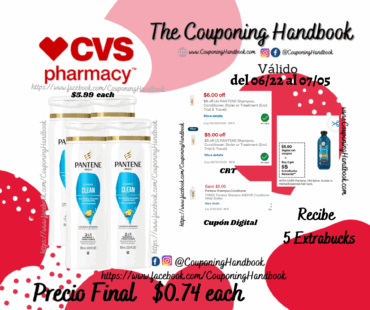 Pantene Pro-V Classic Clean 2-in-1 Shampoo & Conditioner por $0.74