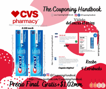 02 Crest Pro-Health Whitening Anticavity Fluoride Toothpaste, 4.3 OZ Gratis