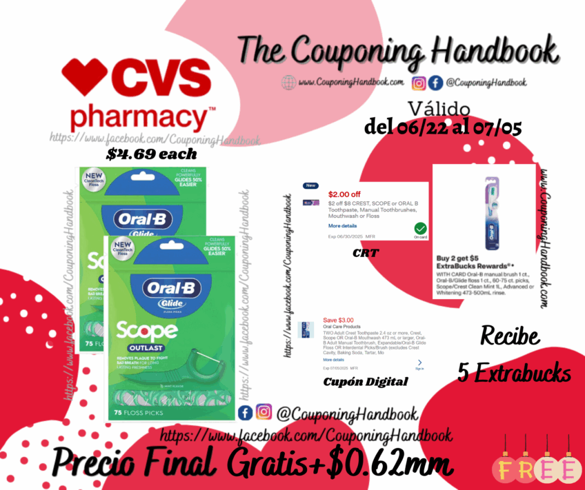 02 Oral-B Glide Scope Outlast Floss Picks, 75 CT Gratis