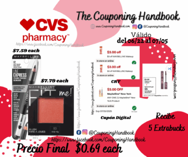 Productos Maybelline por $0.69