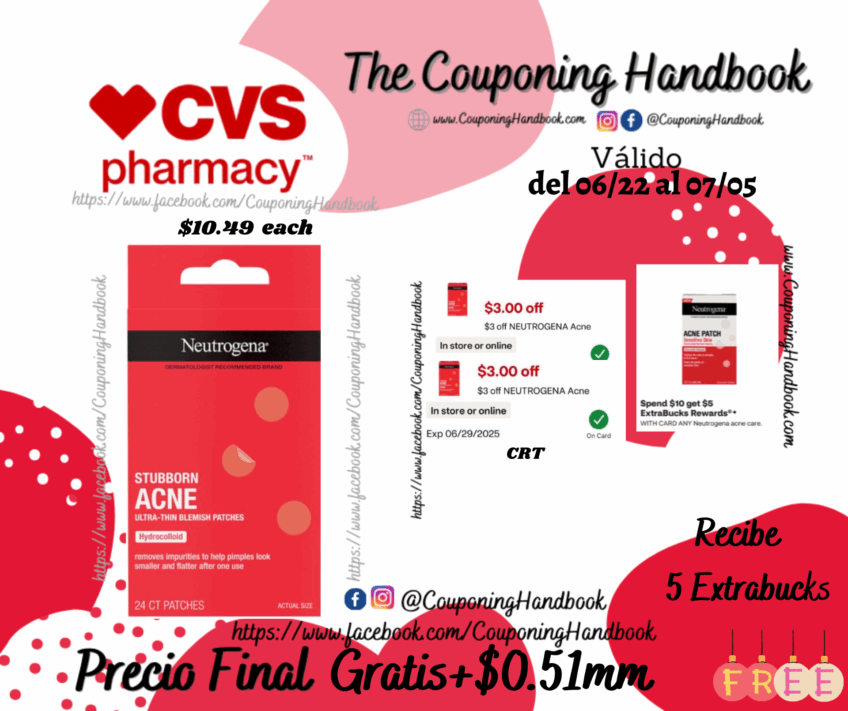 Neutrogena Stubborn Acne Hydrocolloid Blemish Patches Gratis