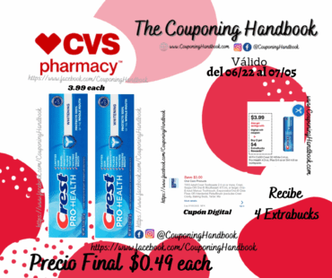 Crest Pro-Health Whitening Anticavity Fluoride Toothpaste, 4.3 OZ por $0.49