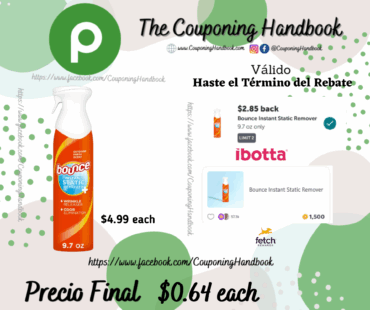 Bounce Rapid Touch-Up 3 in 1 Static Remover por $0.64