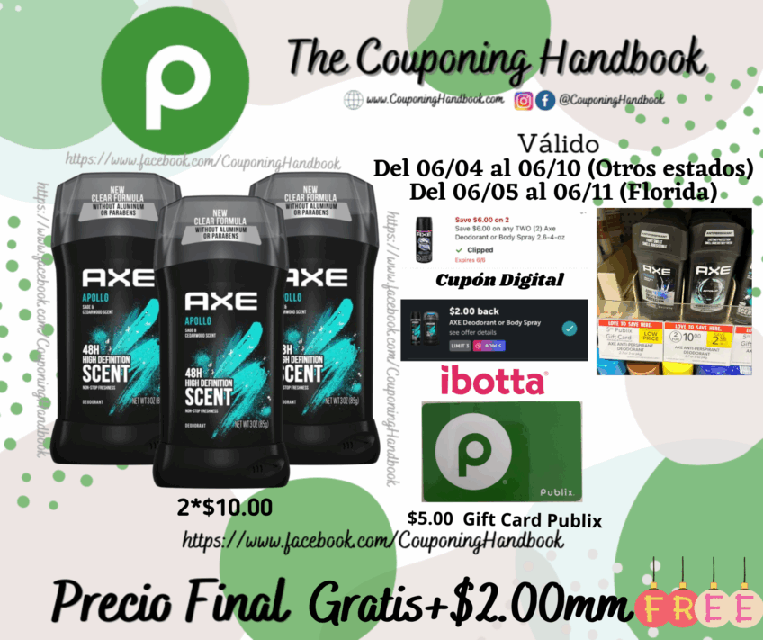 03 Axe Antiperspirant Deodorant Stick Apollo 2.7 oz Gratis