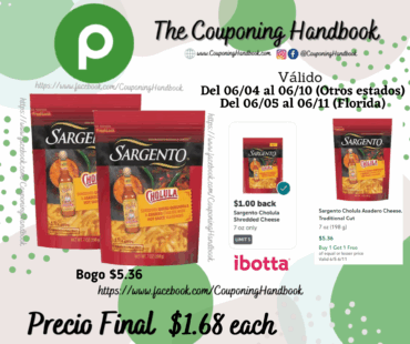 Sargento Cholula Asadero Cheese, Traditional Cut por $1.68