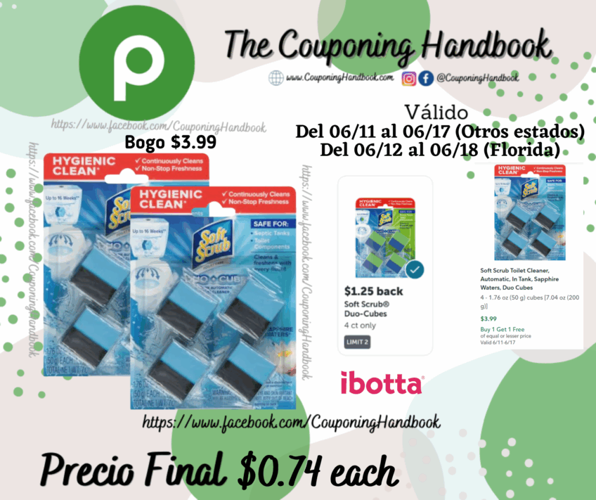 Soft Scrub Toilet Cleaner, Automatic por $0.74