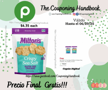 Milton’s Gluten Free Crackers, Crispy Sea Salt Gratis