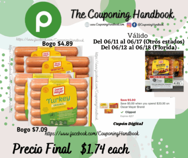 Oscar Mayer Hot Dog por $1.74