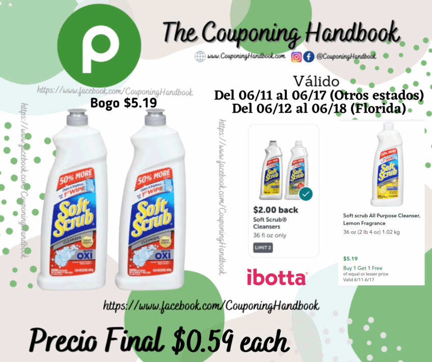 Soft Scrub Cleanser por $0.59