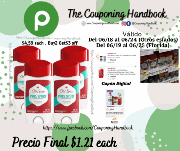 Old Spice High Endurance Anti-Perspirant Deodorant for Men, Pure Sport Scent, 3.0 oz por $1.21