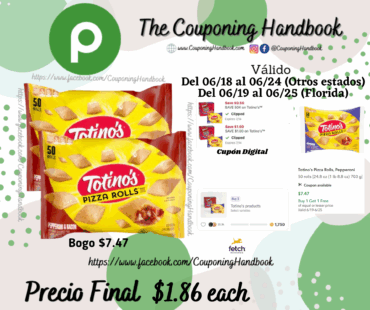 Totino’s Pizza Rolls por $1.86
