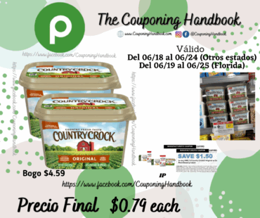 Country Crock Vegetable Oil Spread, Original por $0.79