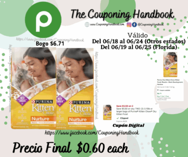 Purina One Kitten Chow Kitten Food, Muscle + Brain Development, Nurture por $0.60