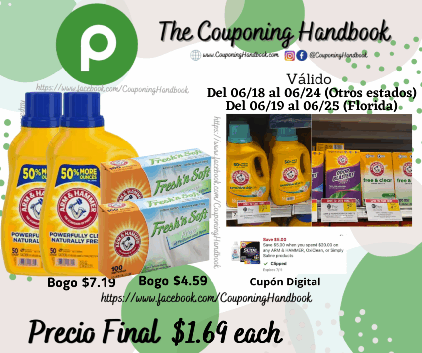 Productos Arm Hammer $1.69