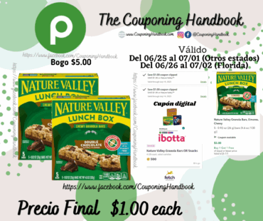 Nature Valley Granola Bars por $0.87