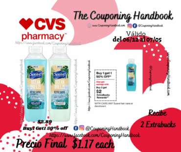 Suave Ocean Breeze Shampoo or Conditioner por $1.17