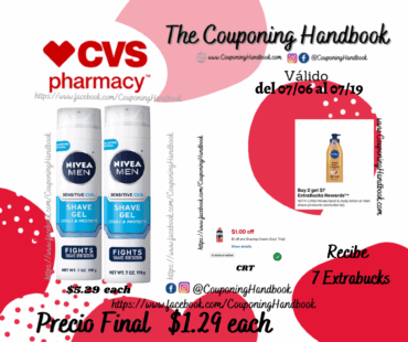 NIVEA MEN Sensitive Cooling Shaving Gel, 7 oz. por $1.29