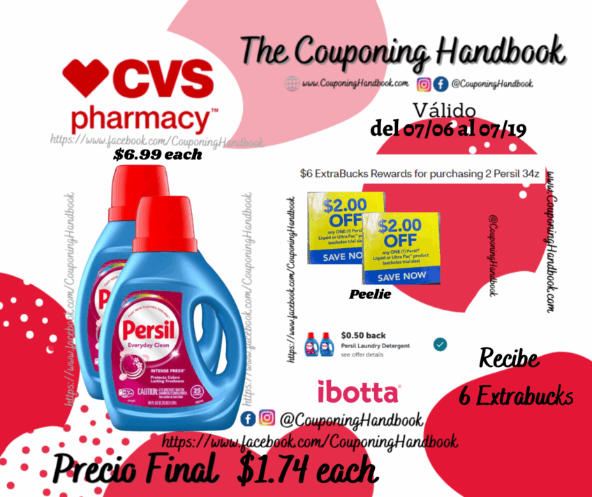 Persil Intense Liquid Laundry Detergent, Fresh Scent, 40 oz por $1.74