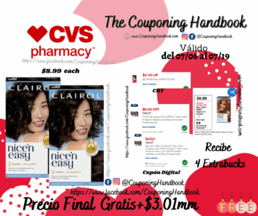 02 Clairol Nice’n Easy Permanent Hair Color Gratis