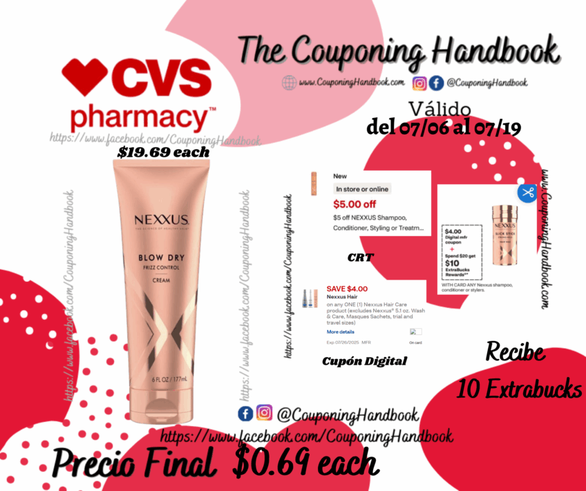 Nexxus Weightless Style Smooth & Full Blow Dry Balm por $0.69