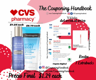 Productos Neutrogena por $1.29