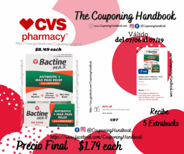 Bactine Max Antibiotic + Pain Relief Ointment, 0.5 OZ por $1.79