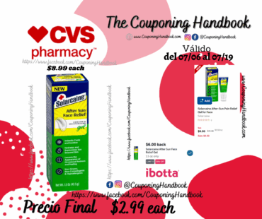 Solarcaine After-Sun Pain Relief Gel for Face por $2.99