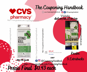 Sting-Kill Disposable Swabs Maximum Strength por $0.43