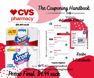 Scott Paper towels y/o Toilet por $4.99