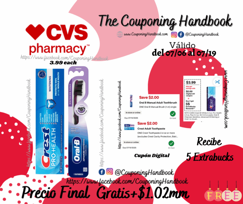 02 Productos de Cuidado Oral Gratis