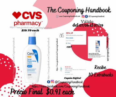 CeraVe AM Face Moisturizer with SPF 30, for Oily to Dry Skin, 3 OZ por $0.91