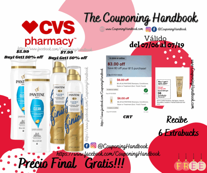 04 Productos Pantene Gratis