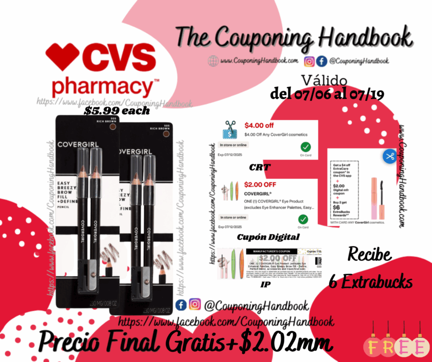 02 CoverGirl Brow & Eyemakers Eyeliner Gratis mas Ganancia