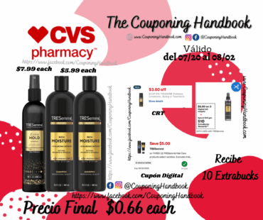 Productos Tresemme por $0.66