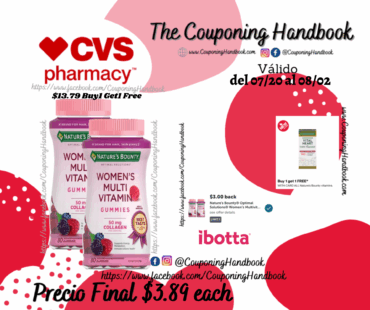 Nature’s Bounty Optimal Solutions Women’s Multivitamin Gummies, 80CT por $3.89