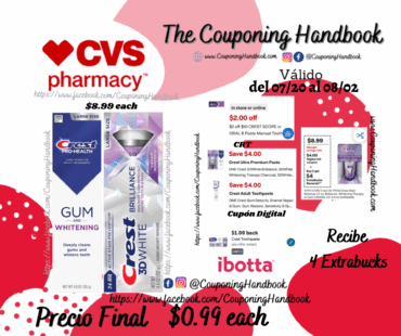 Productos Crest por $0.99