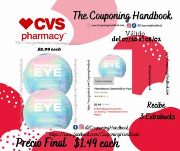 Vitamasques Diamond Eye Pads por $1.49