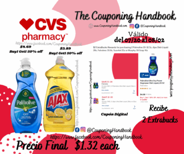 Ajax y/o Palmolive por $1.32