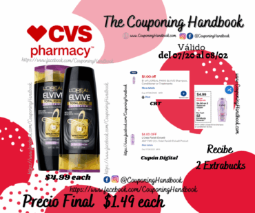 L’Oreal Paris Elvive Total Shampoo or conditioner por $1.49