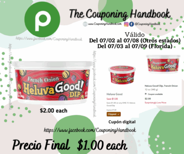 Heluva Good Dip por $1.00