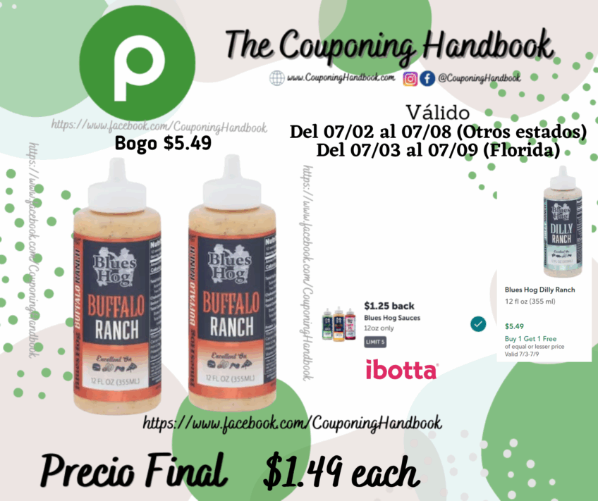 Blues Hog Buffalo Ranch por $1.49