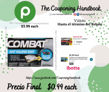 Combat Ant Killing Bait 6 bait stations por $0.99