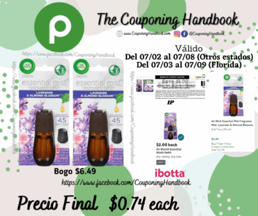 Air Wick Essential Mist Fragrance Mist, Lavender & Almond Blossom por $0.74