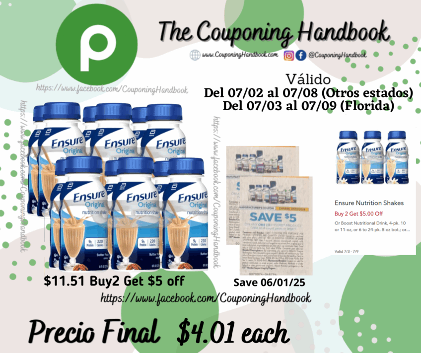 Ensure Nutrition Shake Original por $4.01