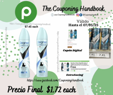 Degree UltraClear Antiperspirant Deodorant, Pure Clean por $1.72