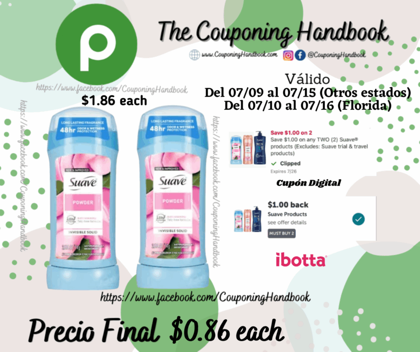 Suave Antiperspirant Deodorant, Invisible Solid, Powder por $0.86